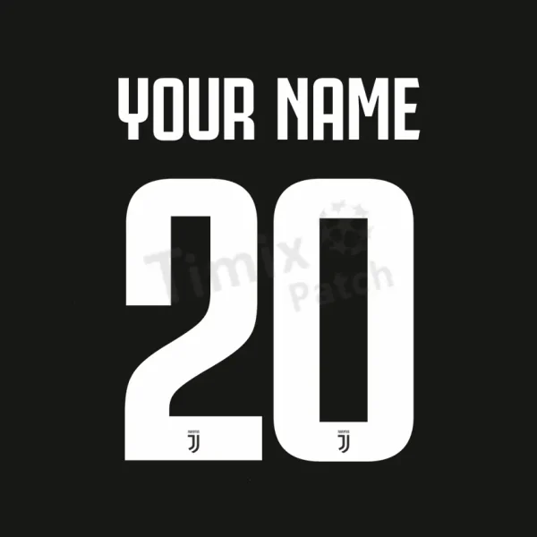 Juventus 2019-20 Nameset Home jersey Sticker Heat Transfer