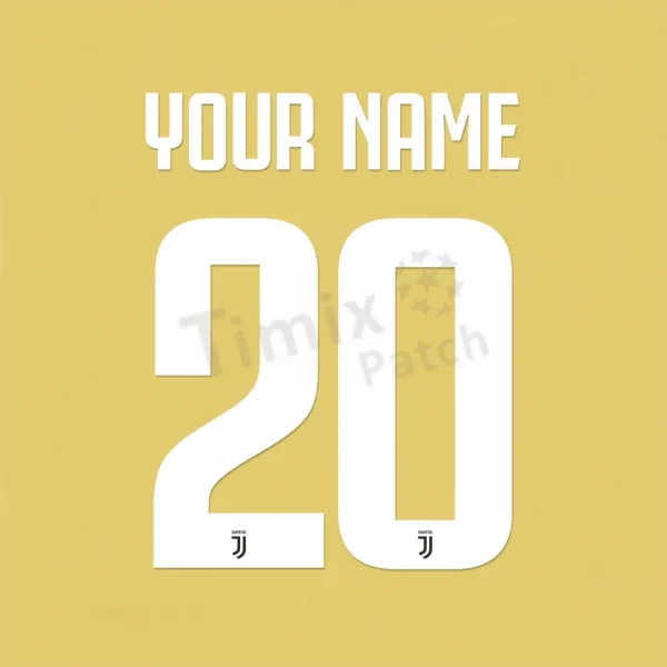 Juventus 2019-20 Nameset Home jersey Sticker Heat Transfer