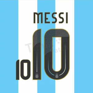 Messi #10 Argentina Copa America 2024 Nameset Sticker