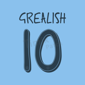 Mancity 2024-25 Font Nameset Printing GREALISH-#10