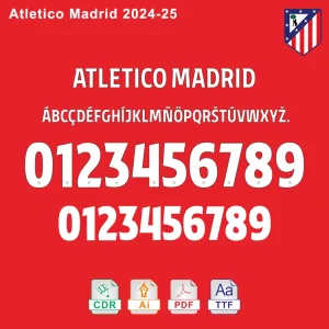 Atletico Madrid 2024-2025 Font