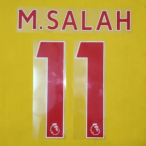 M.SALAH #11 Liverpool 2017-2023 Premier League Name set Sticker