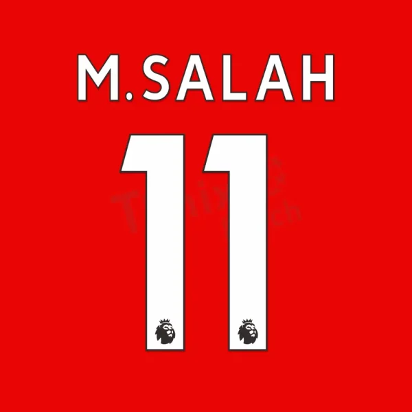 Liverpool M.SALAH #11 Nameset Sticker